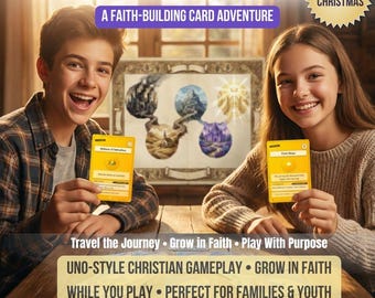 The Pilgrim's Way Card Game - Christian Family Fun (Printable)