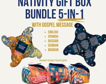 Multilingual Nativity Gift Box - Church Outreach Treat (PDF)