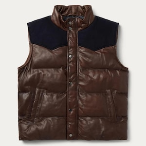 Ralph Lauren Leather Vest - Etsy