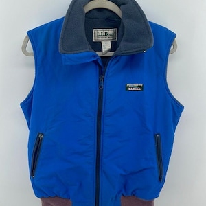 Vintage 90&#39;s L.L. Bean insulated fleece lined winter cold weather vest sz M