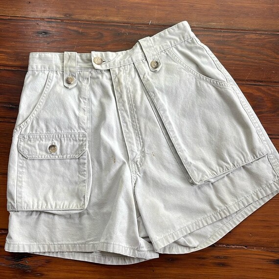 Vintage Banana Republic Safari 100 Cotton Hi Rise Cargo Shorts Sz 10 Etsy Australia