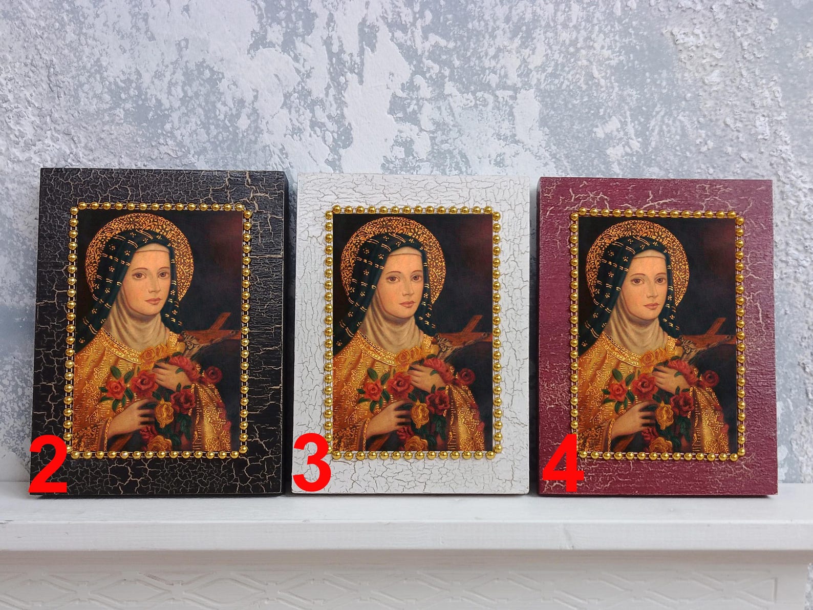 Saint Thérèse Icon – Little Flower of Jesus – Devotional Art - Etsy