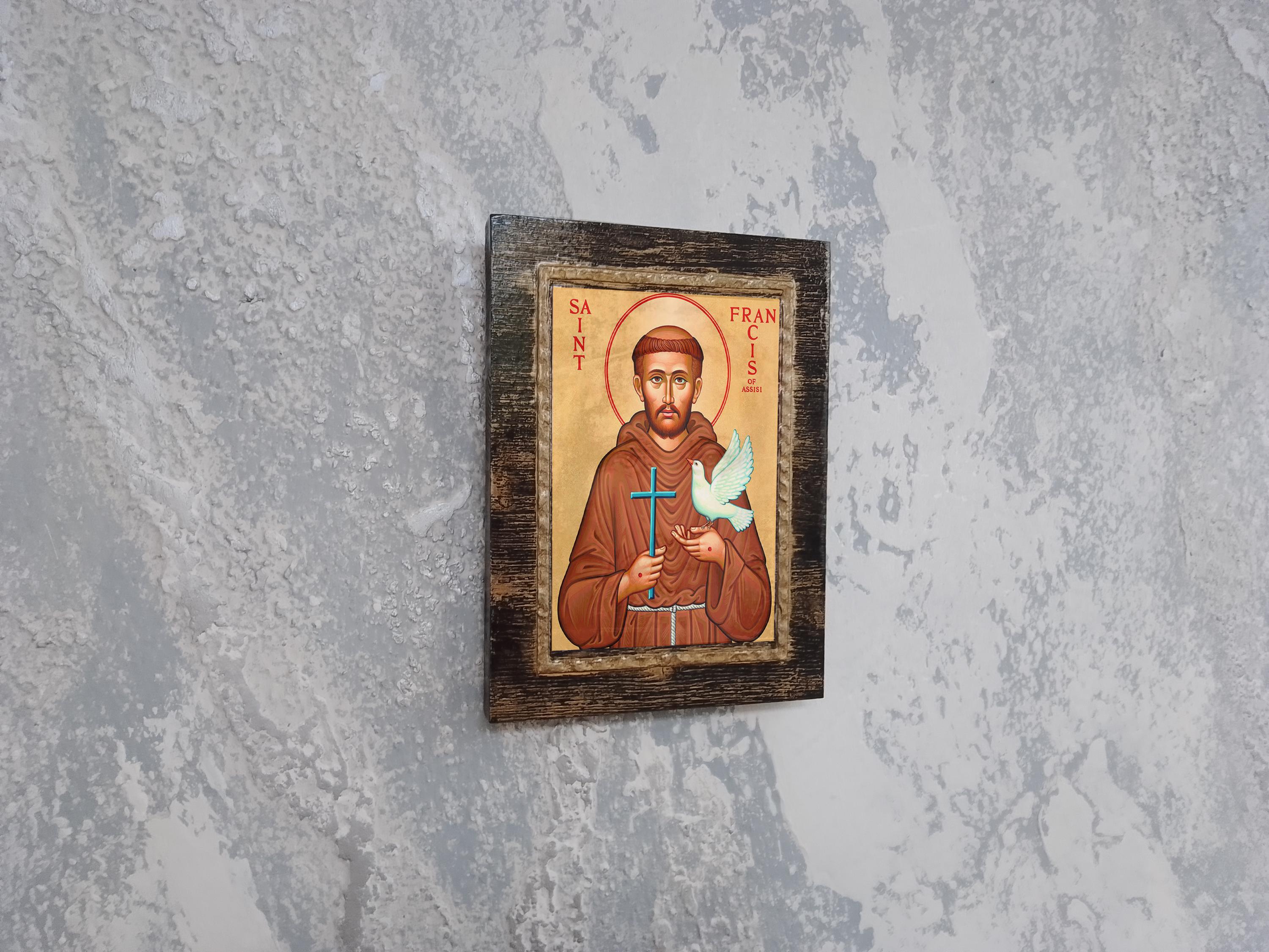 Saint Francis of Assisi Icon Catholic Byzantine Style Patron Animals ...