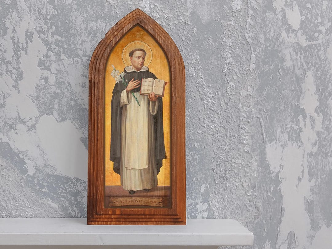 Saint Dominic Icon Handmade Byzantine Style Wooden Catholic Religious ...