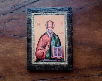 Saint John the Theologian Icon, Hand-Painted Orthodox Religious Art