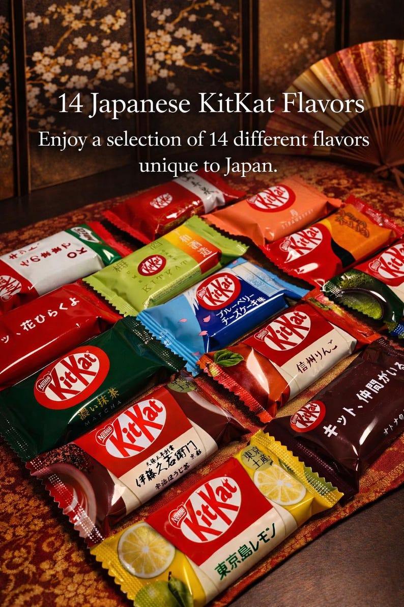 Kitkat Types 14 Japanese Kitkat Flavors - Japanese Snack - Easter Gift - Holiday ...