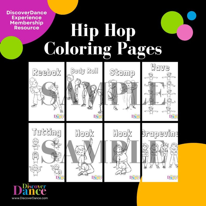 Discoverhiphop Coloring Pages - Etsy