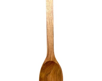 Handmade Natural Wood Cooking Spoon, Rustic Kitchen Utensil, Non-Toxic Ladle