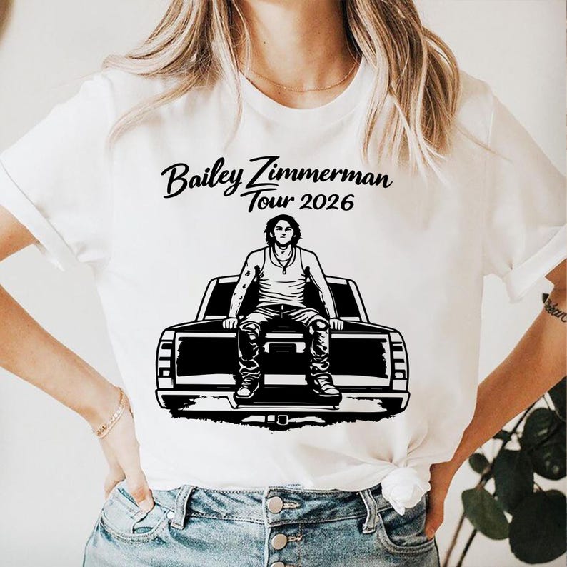 Svg Brailey Bailey Zimmerman Tour 2026 PNG SVG, Concert T-shirt Design, Different ...