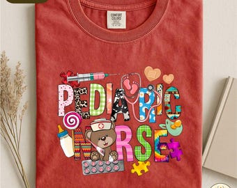 Camiseta de enfermera pediátrica, ropa para pediatras, camiseta del equipo de futuros pediatras, regalo para enfermera pediátrica, top para trabajador de la salud, agradecimiento a la enfermera de la UCI pediátrica