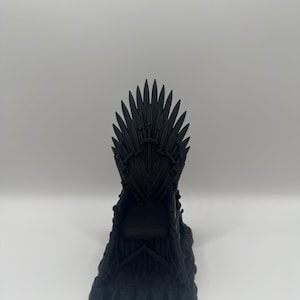 Schwert-Thron für PS5 Controller | 3D-gedruckter Halter | Schwarzes PLA | Gamer Geschenkidee