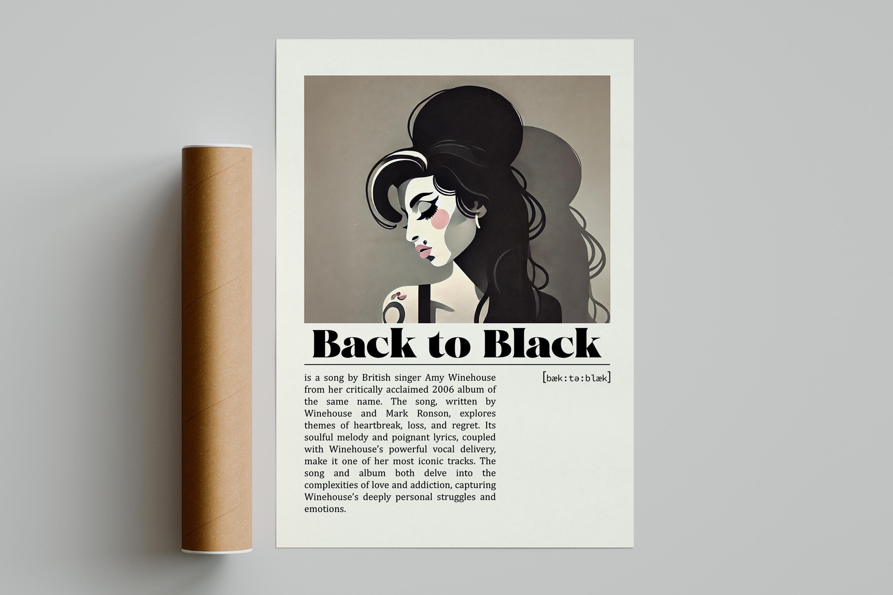 Tableau Sur Toile Amy Winehouse - Déco Murale 50x70 Cm, Neuf, Art Graphique