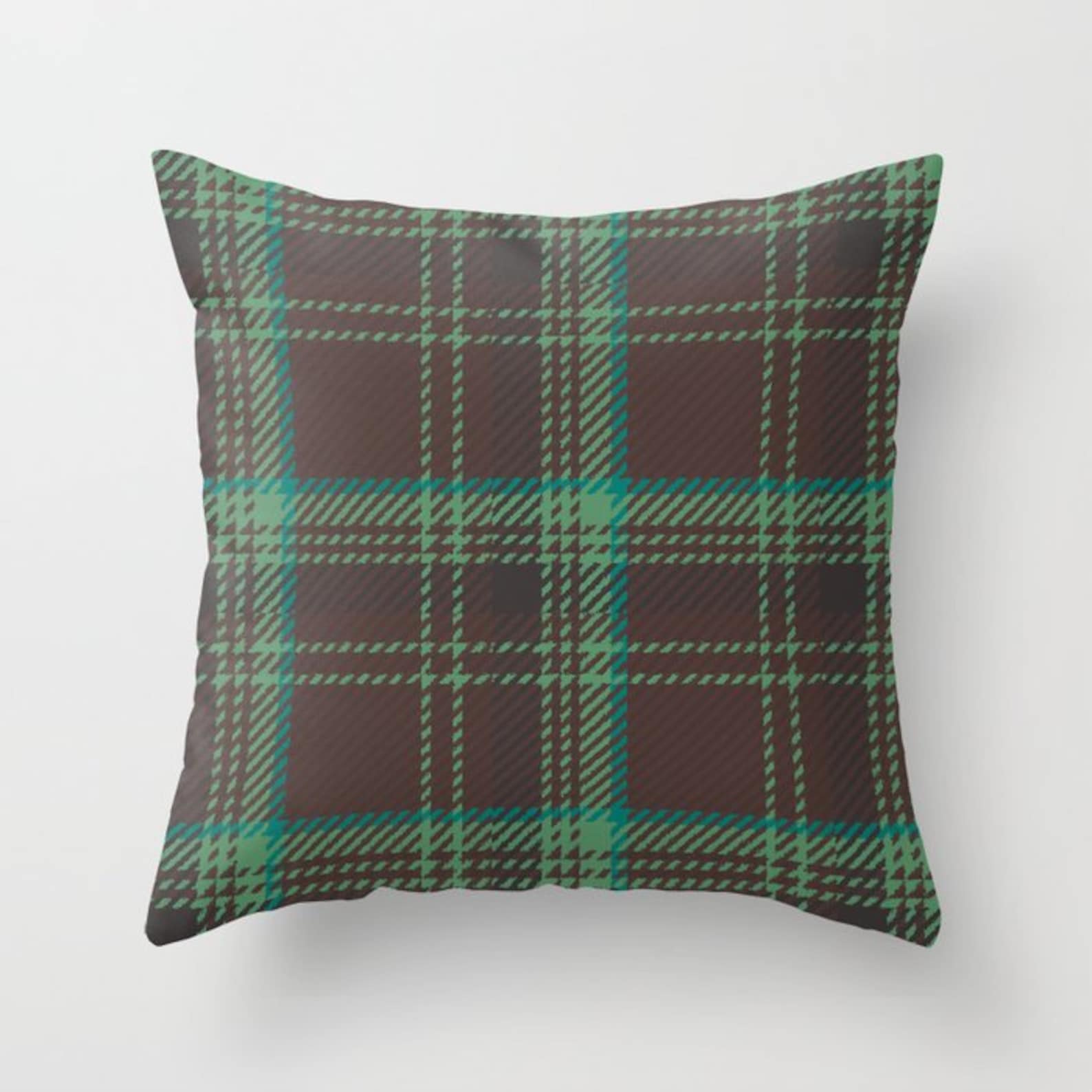 Green Brown Throw Pillow Mix and Match Indoor Outdoor Cushion Etsy