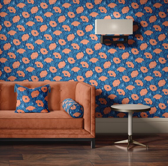 Orange and 2024 navy wallpaper
