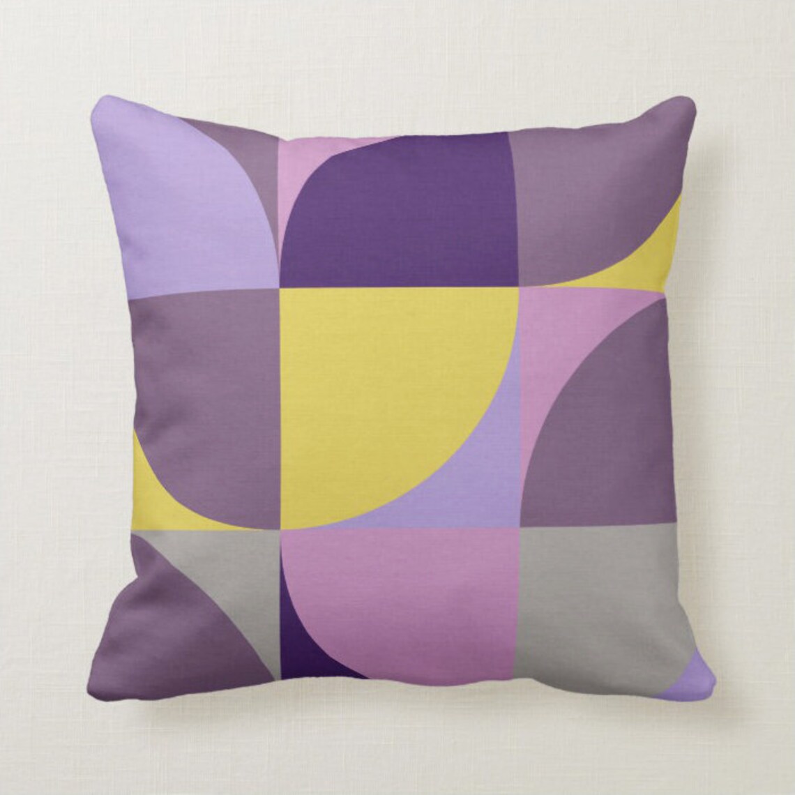 Yellow & Purple Throw Pillow Mix and Match Indoor Outdoor Etsy