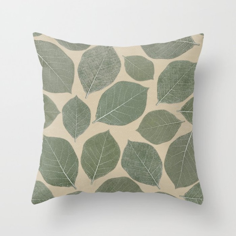 Sage Olive Green Beige White Throw Pillow Mix and Match Indoor Etsy
