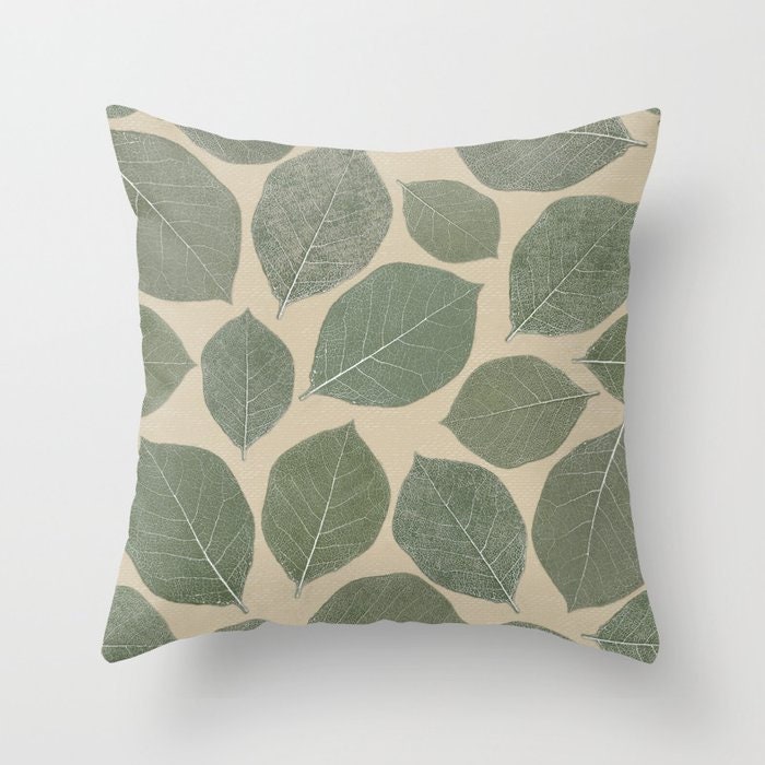 Sage Olive Green White Throw Pillow Mix and Match Indoor Outdoor Cushion  Cover Accent Couch Toss Lime Pistachio Apple Fern Mint Moss Seafoam 