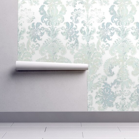 Mint Damask Wallpaper werohmedia