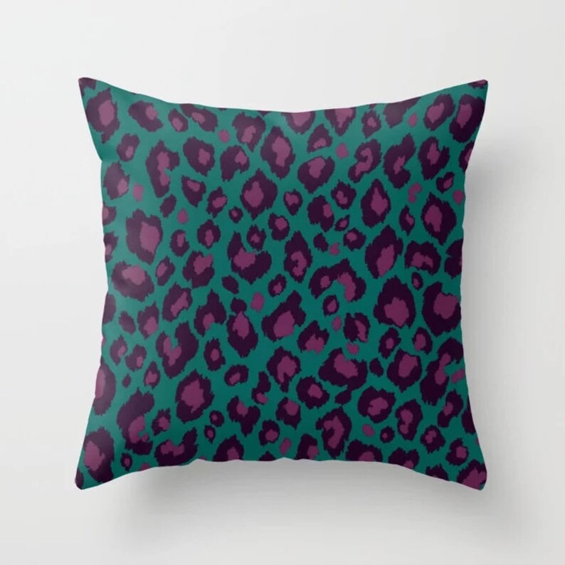 Emerald Green Purple Hot Pink Throw Pillow Mix and Match Etsy