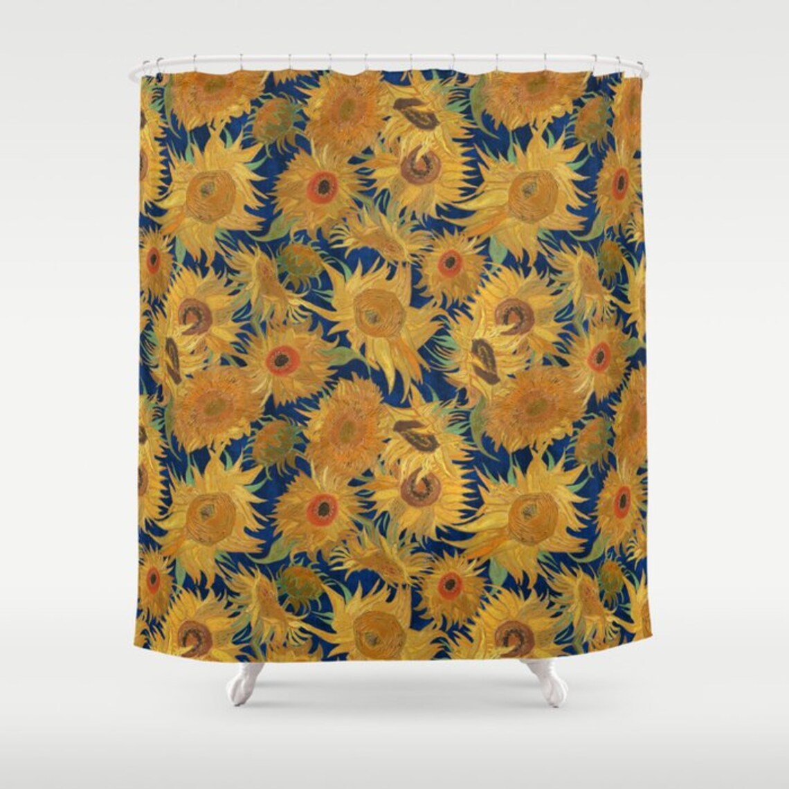 Van Gogh Sunflowers Shower Curtain 70x70 71 X 74 70x83 Bath Etsy