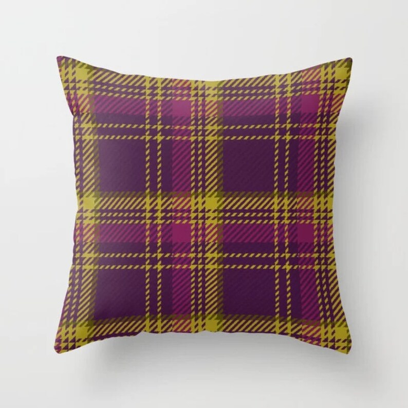 Purple Green Throw Pillow Mix and Match Indoor Outdoor Cushion Etsy