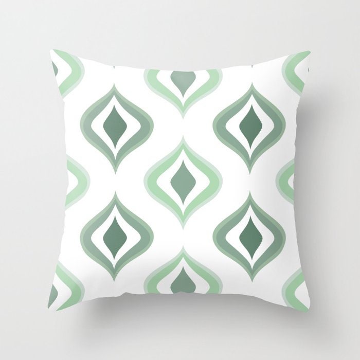 Sage Olive Green Beige White Throw Pillow Mix and Match Indoor Outdoor Cushion  Cover Accent Couch Toss Geometric Modern Bedding Living Room 