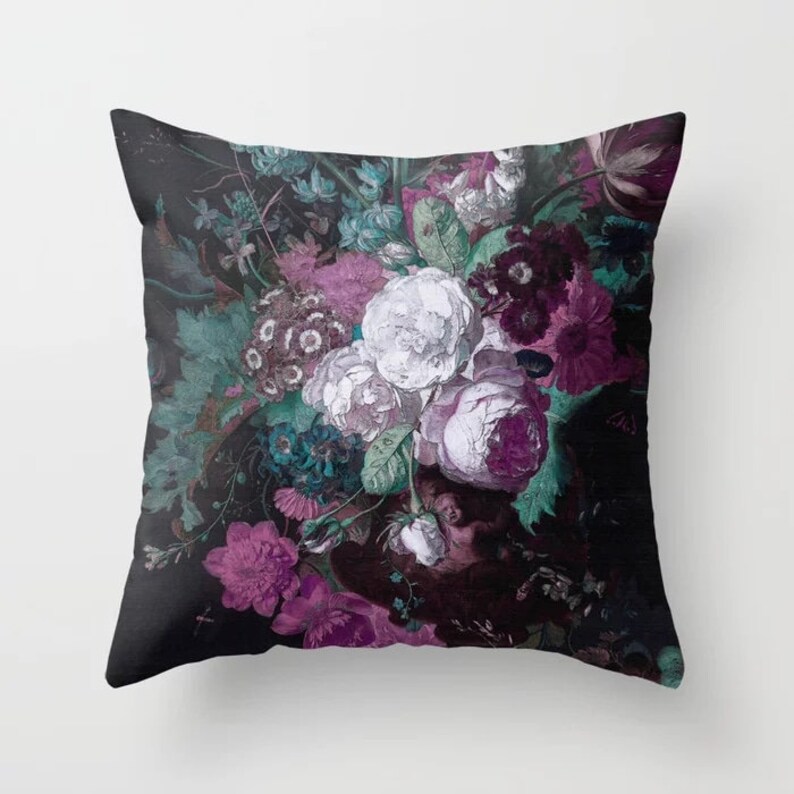 Emerald Green Purple Hot Pink Throw Pillow Mix and Match Etsy