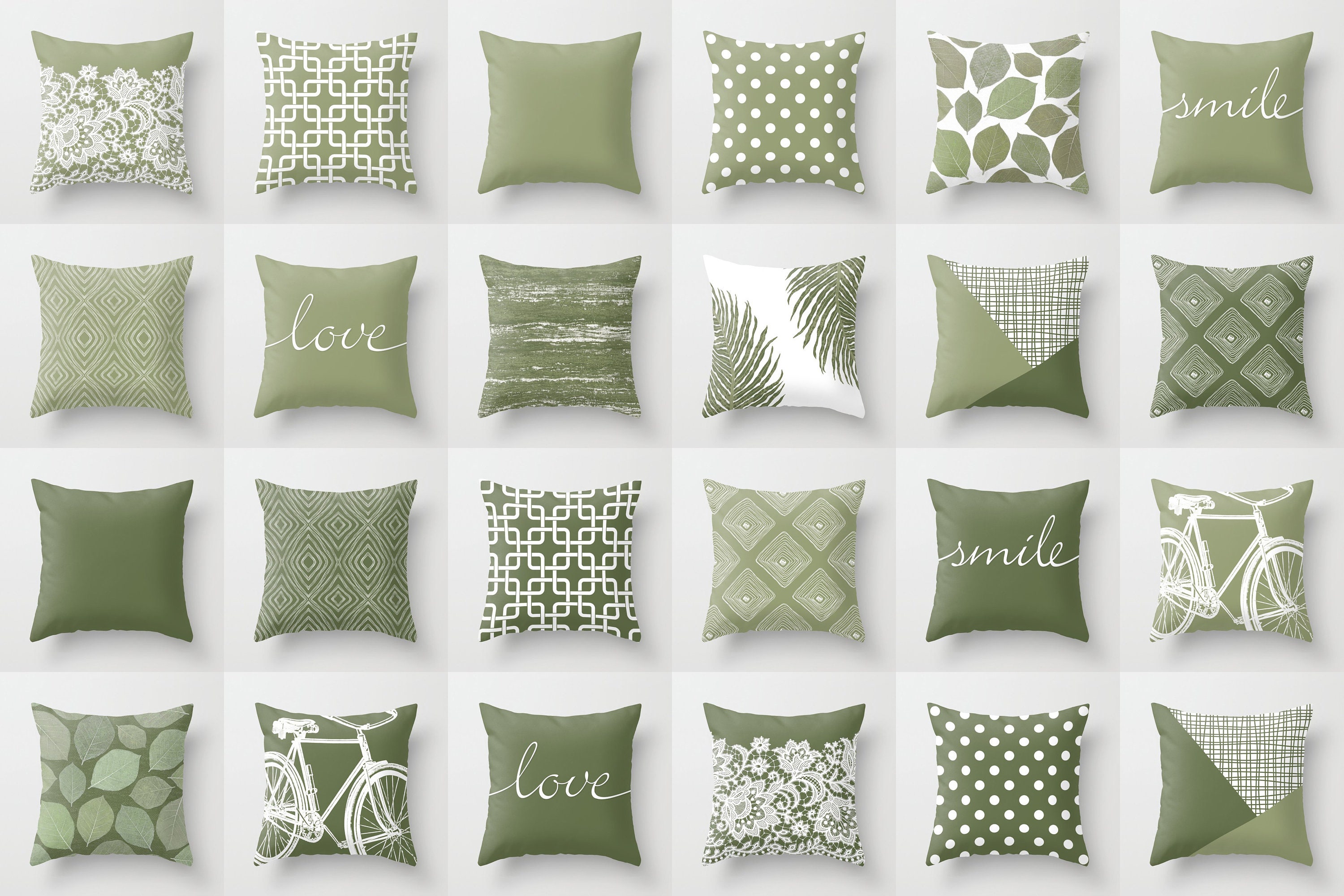 How to mix and match throw pillows - Green With Decor