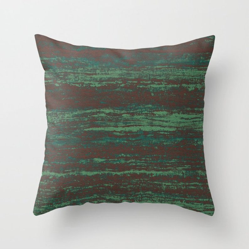 Green Brown Throw Pillow Mix and Match Indoor Outdoor Cushion Etsy