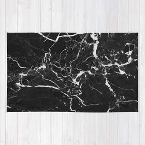 Black Marble Pillow Sham standard or Black Marble Pillow Sham standard or