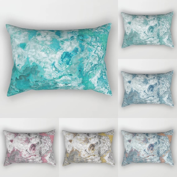 Marble Lumbar Pillow Rectangular Breakfast Cushion Outdoor Singapore Marble Lumbar Pillow Rectangular, White Outdoor Rectangular Pillows Singapore