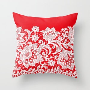 Crimson Turquoise White Pillow Mix and Crimson Aqua White Pillow Mix and Match