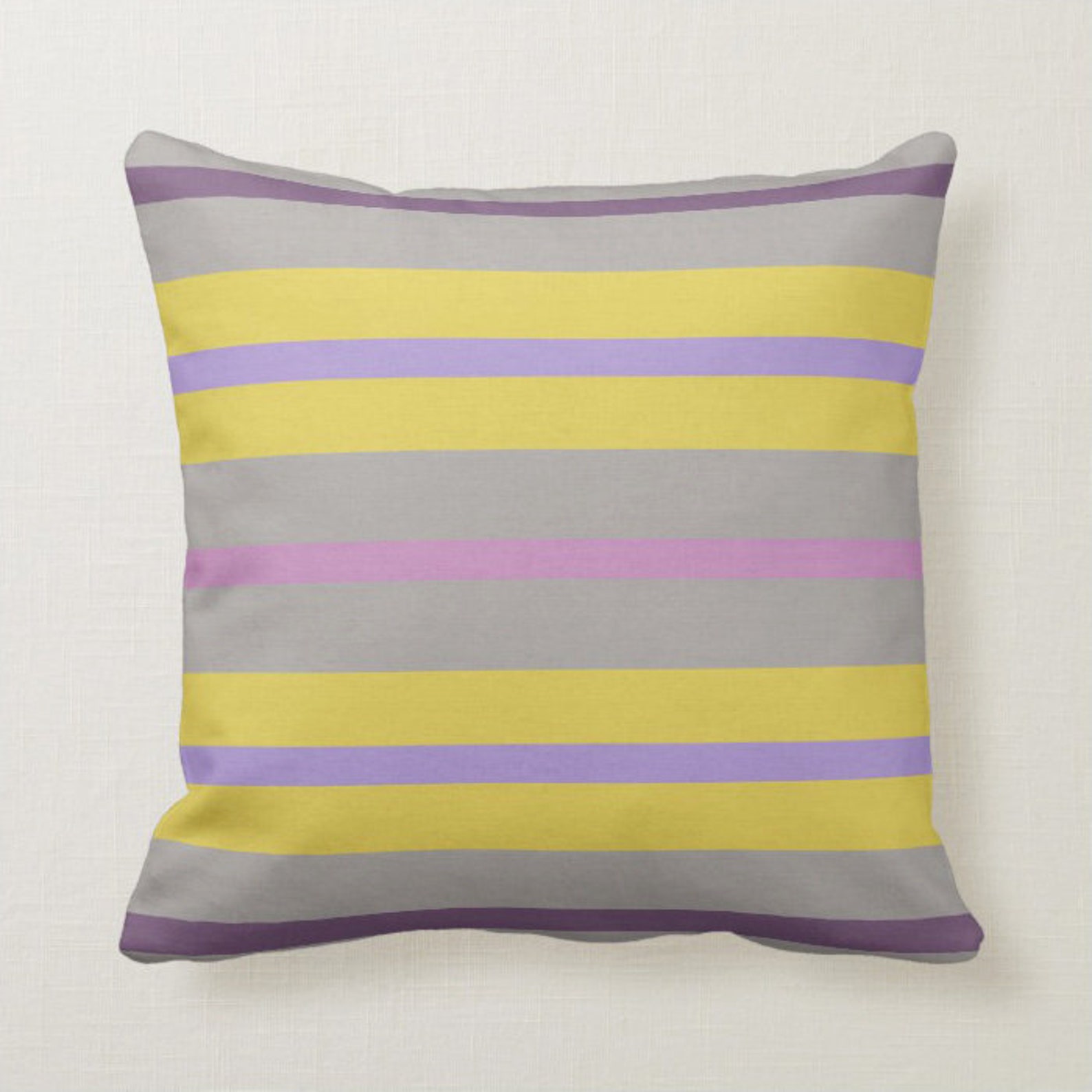 Yellow & Purple Throw Pillow Mix and Match Indoor Outdoor Etsy
