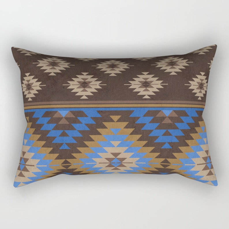 Modern Kilim Lumbar Pillow Zippered Breakfast cushion Ikat Etsy