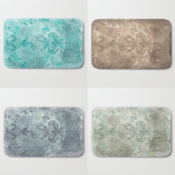 Turquoise Bathroom Rugs Etsy