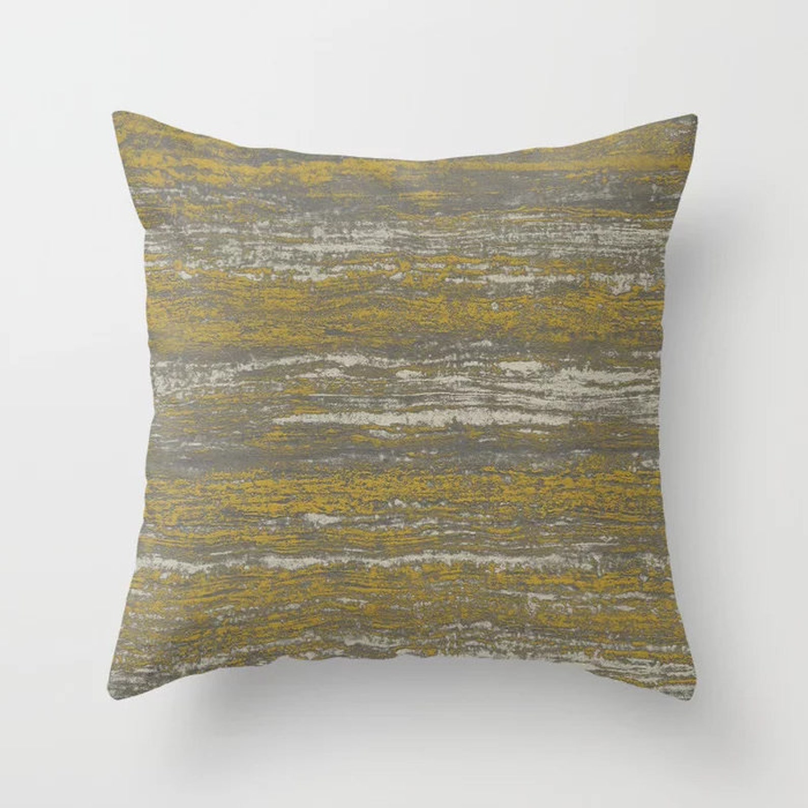 Mustard and Grey Throw Pillow Mix and Match Indoor Outdoor Etsy