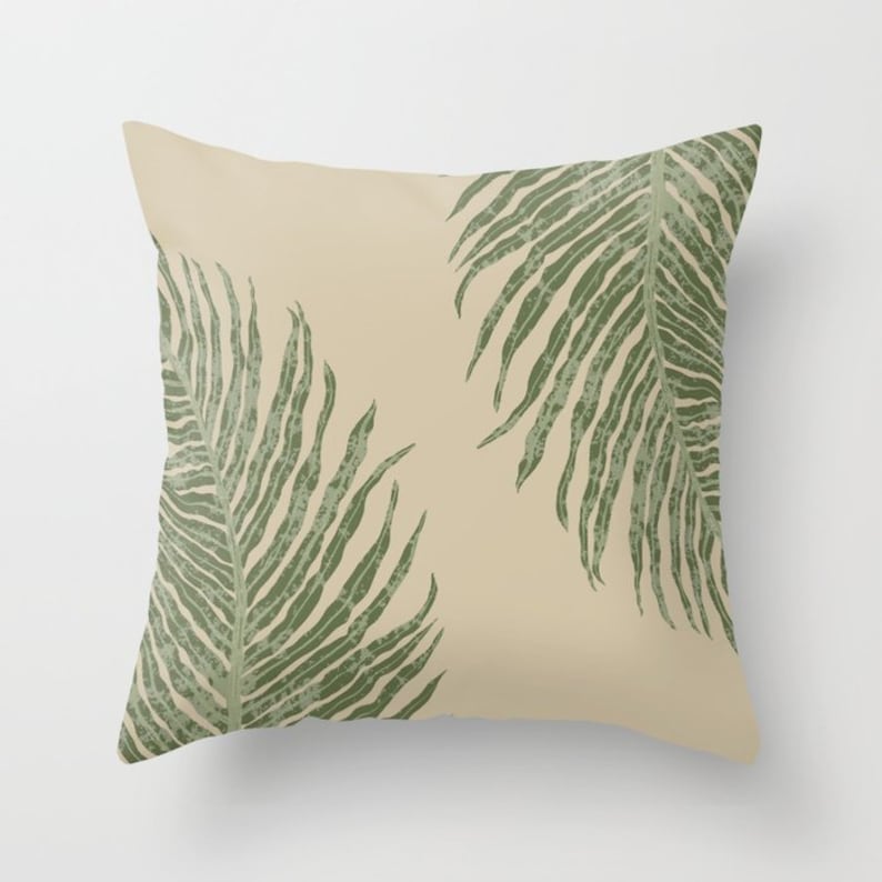 Sage Olive Green Beige White Throw Pillow Mix and Match Indoor Etsy