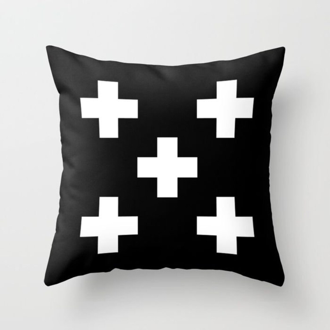 Swiss Cross Throw Pillow 8 Pastel Color Options Indoor Etsy