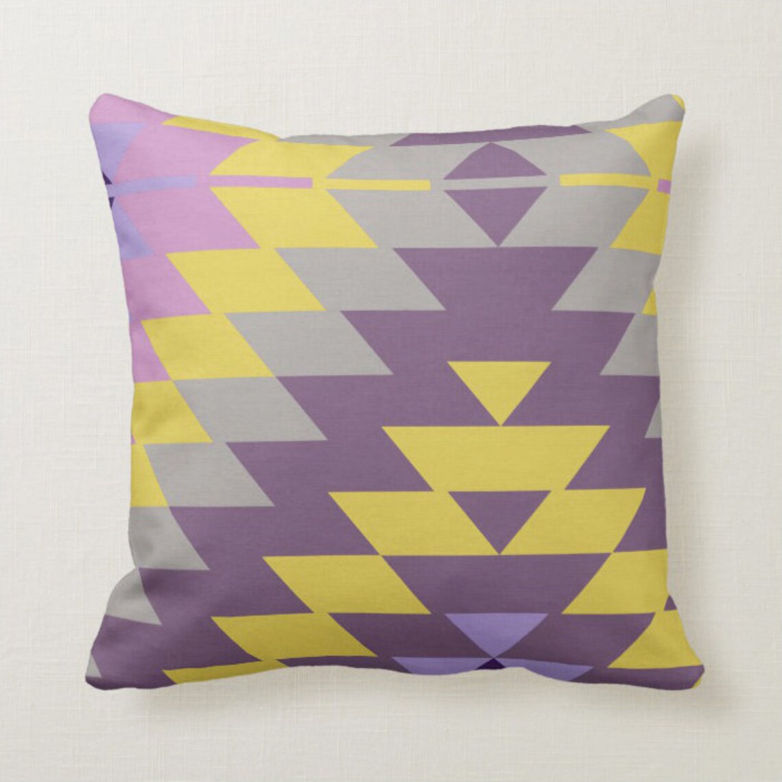 Yellow & Purple Throw Pillow Mix and Match Indoor Outdoor Etsy