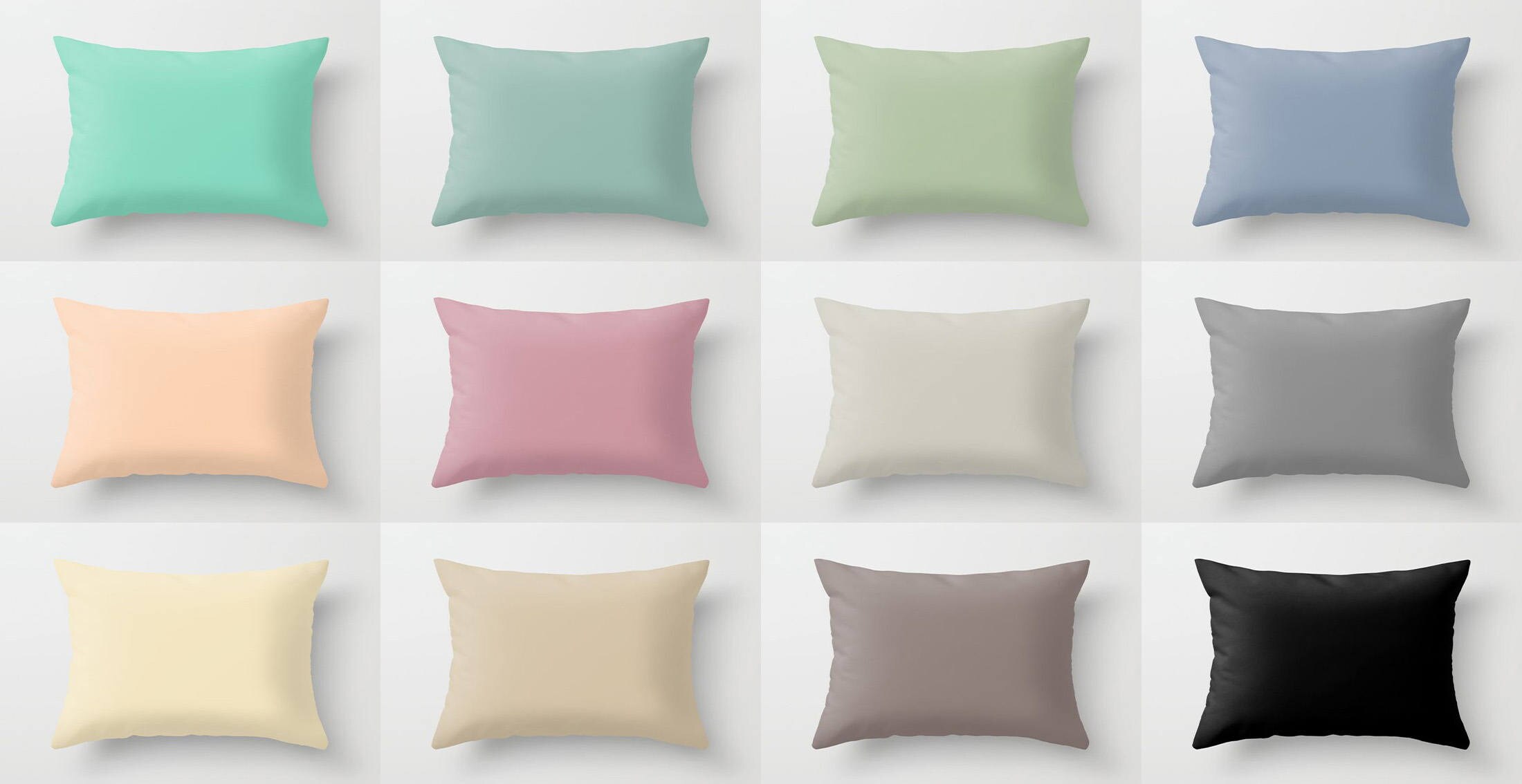 Pastel hotsell color pillows
