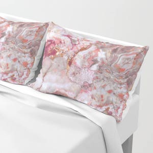 Black Marble Pillow Sham standard or Black Marble Pillow Sham standard or