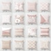 Blush Beige Vintage Pink White Throw Pillow Mix and Match Indoor Outdoor Cushion cover Accent Couch Toss Geometric Stripe Pola Dots Floral