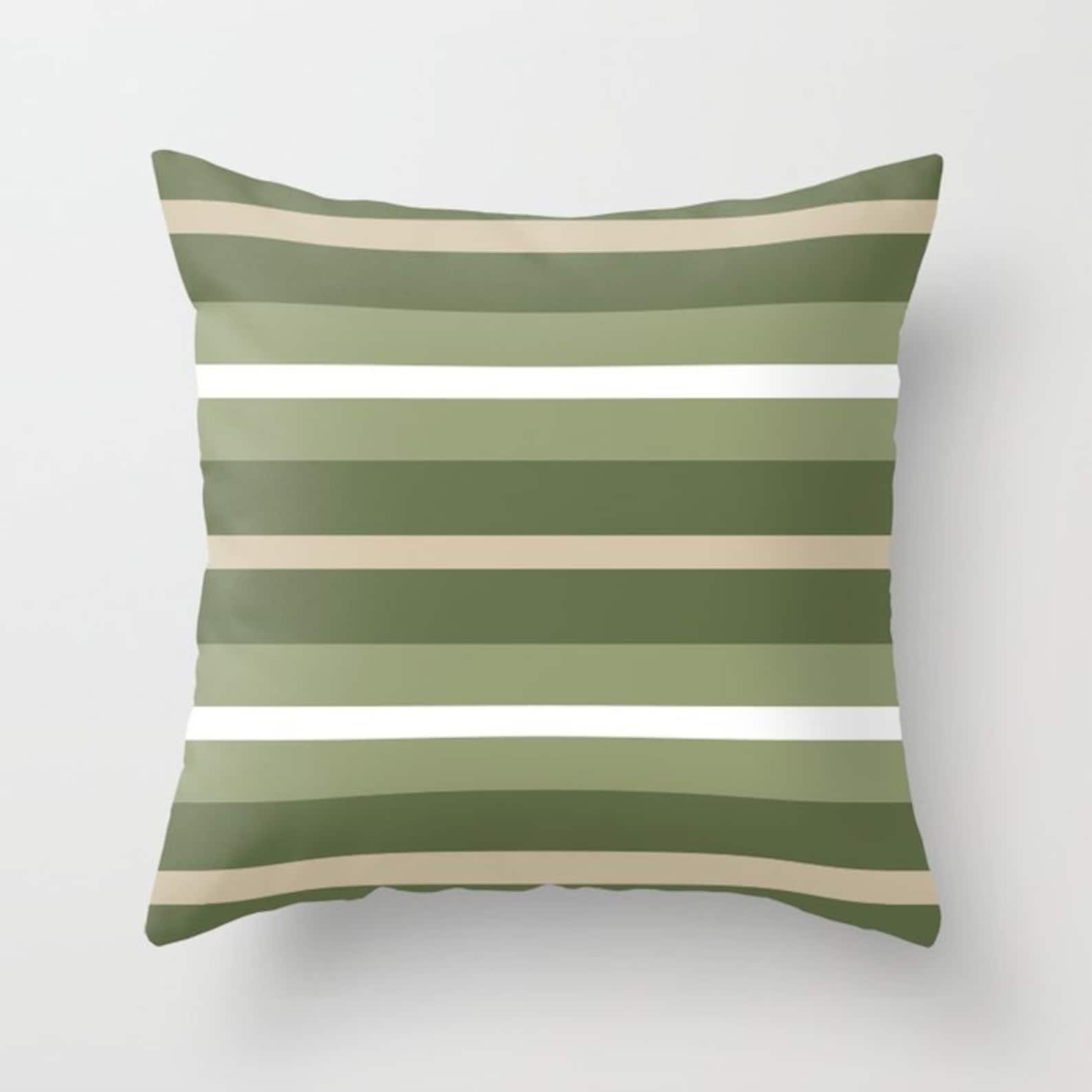 Sage Olive Green Beige White Throw Pillow Mix and Match Indoor Etsy Australia