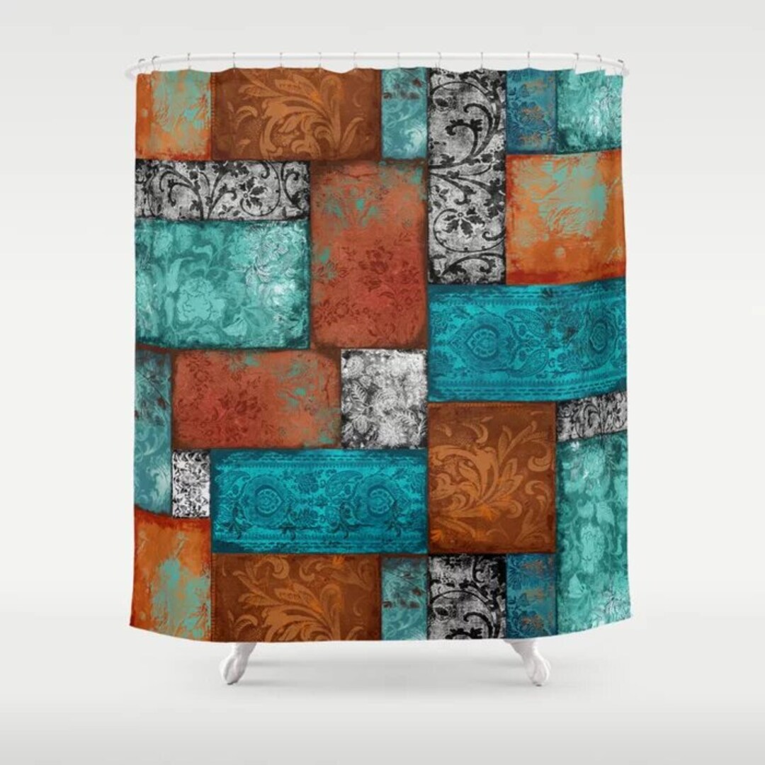 Bear Creek Patch Shower Curtain NCU0DQQ0670