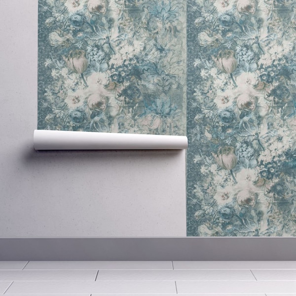 Duck Egg Blue Wallpaper Etsy