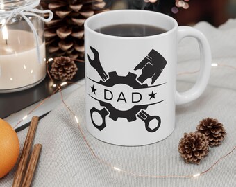 Mechanic Dad Coffee Mug, Gift for Him