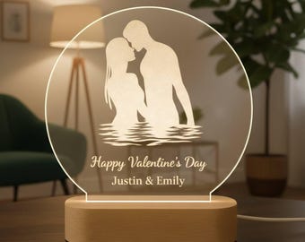 Personalized Couple Lamp – Valentine’s Day Gift
