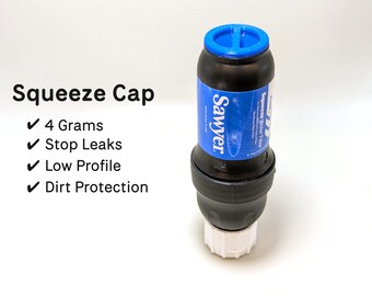 Sawyer Squeeze Cap, Ultralight Leak Proof Water Filter Cap, Backpacking Hiking Gear Accessory (4g)