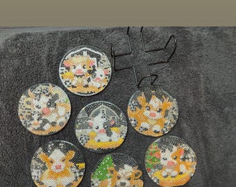 Diamond Art Kuh Untersetzer