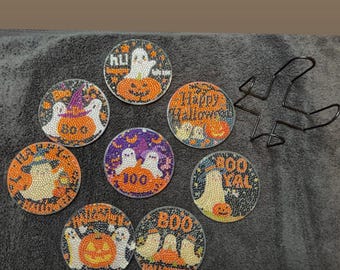 Diamond Art Halloween Geist Untersetzer